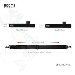RS4 Rod Carrier Strap Sling Shoulder Belt, Black
