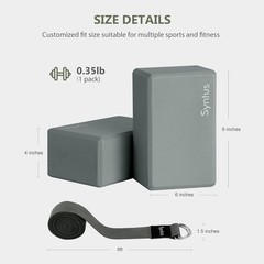 Eco-Friendly EVA Yoga Block and Strap Set – Perfect for Flexibility and Support