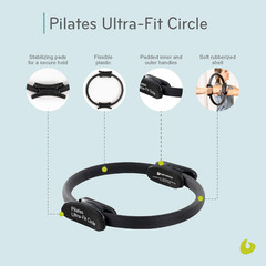 Balanced Body Ultra-Fit Circle Pilates Ring, Body Ring, Great Exercisers for Leg