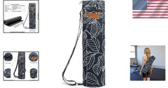 Stylish Full-Zip Yoga Mat Carrier with Utility Pockets for Modern Practitioners