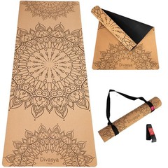 Premium Natural Rubber & Cork Yoga Mat | 100% Natural & Sustainable…