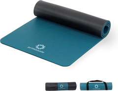 Yoga Mat Eco-Friendly Material 1/2 Inch Non-Slip Yoga Pilates Fitness at Home &