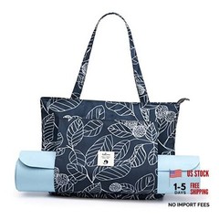 Yoga Bags for Women with Yoga Mats Bags Carrier Carryall Canvas Tote for Leaf