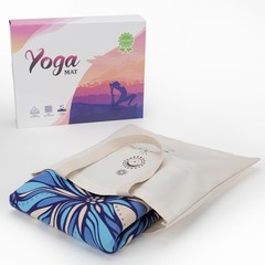 Travel Suede Yoga Mat 1.5mm Thick Non Slip Foldable Lightweigh Sweat Absorben…