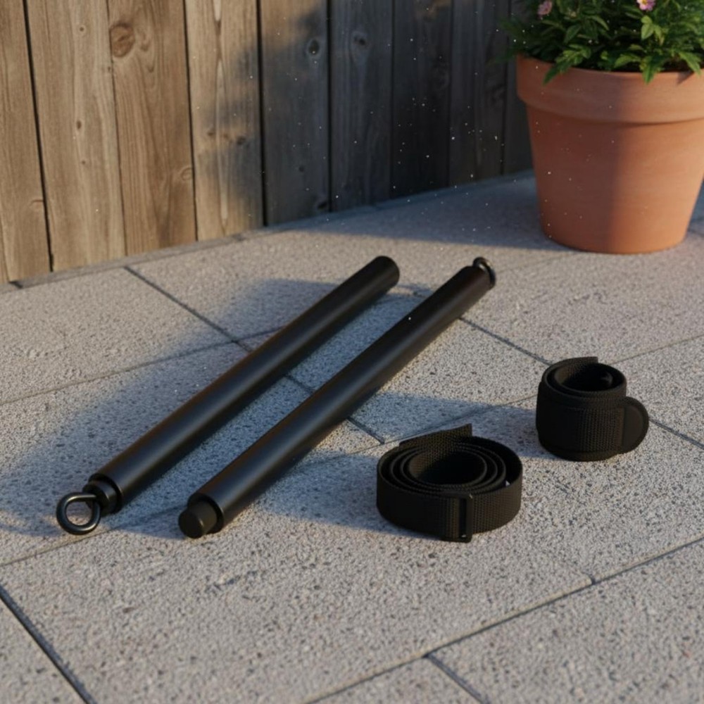 11 Pieces Pilates Tension Bar Adjustable Fitness Gear Beginner-Accessible