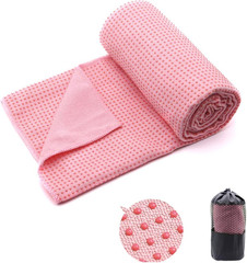 Yoga Towel,Hot Yoga Mat Towel with Grip Dots Sweat Absorbent Non-Slip for Hot Yo
