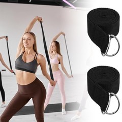 12 Pack 6 Ft Yoga Straps with Adjustable D-Ring Buckles for Stretching & Flexibi