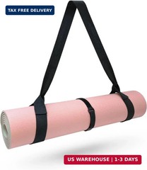 Yoga Mat Carrier, Premium Yoga Strap for Carrying Yoga Mats with Adjustable Hook