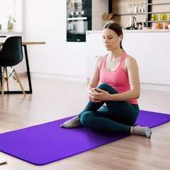 Lightweight Extra Thick Yoga Mat with Anti-Slip Surface & Convenient Carry Strap