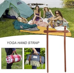 Picnic Blanket Strap, PU Leather Carry Strap Yoga Mat Carry Strap with Adjustable…