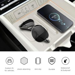 Wireless Charging Protective Pad for 2024 2025 2026 For Santa Fe 24-25 White