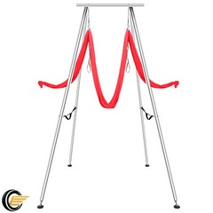 Aerial Stand Portable Aerial Rig Frame Yoga Swing Bar w/20Ft Yoga Swing