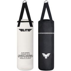 Elite Sports Boxing Bag 4 FT – Heavy Duty Canvas Punching Bag with Straps