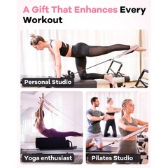 Wonderful Day 2PCS Pilates Straps for Reformer, Comfortable Enhanced Thickness,