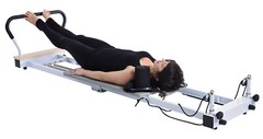 Stamina Aeropilates Precision Reformer 535 Pilates Exercise w/ Cardio Rebounder