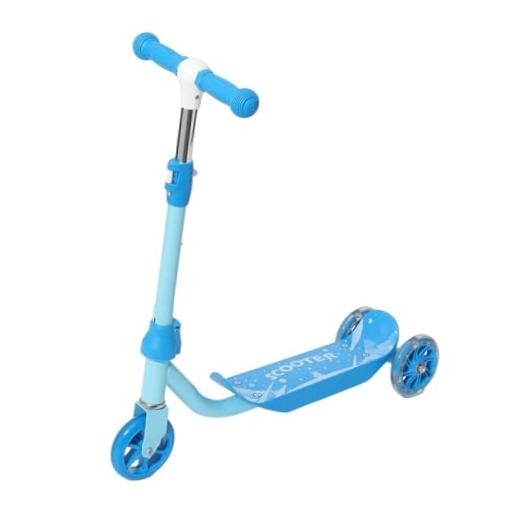 Blue Princess 3-Wheel Scooter for Kids 2-5 – Light Up with Blue