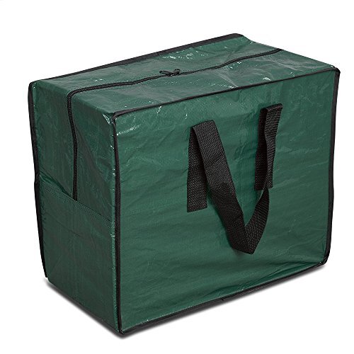Christmas Ornaments Storage, Holiday Accessories Bag Tear-Proof Tarp 18 Green