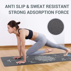 Yoga Mat Foldable – Textured Non Slip Exercise Mat -Travel Lightweight Hot Yo…