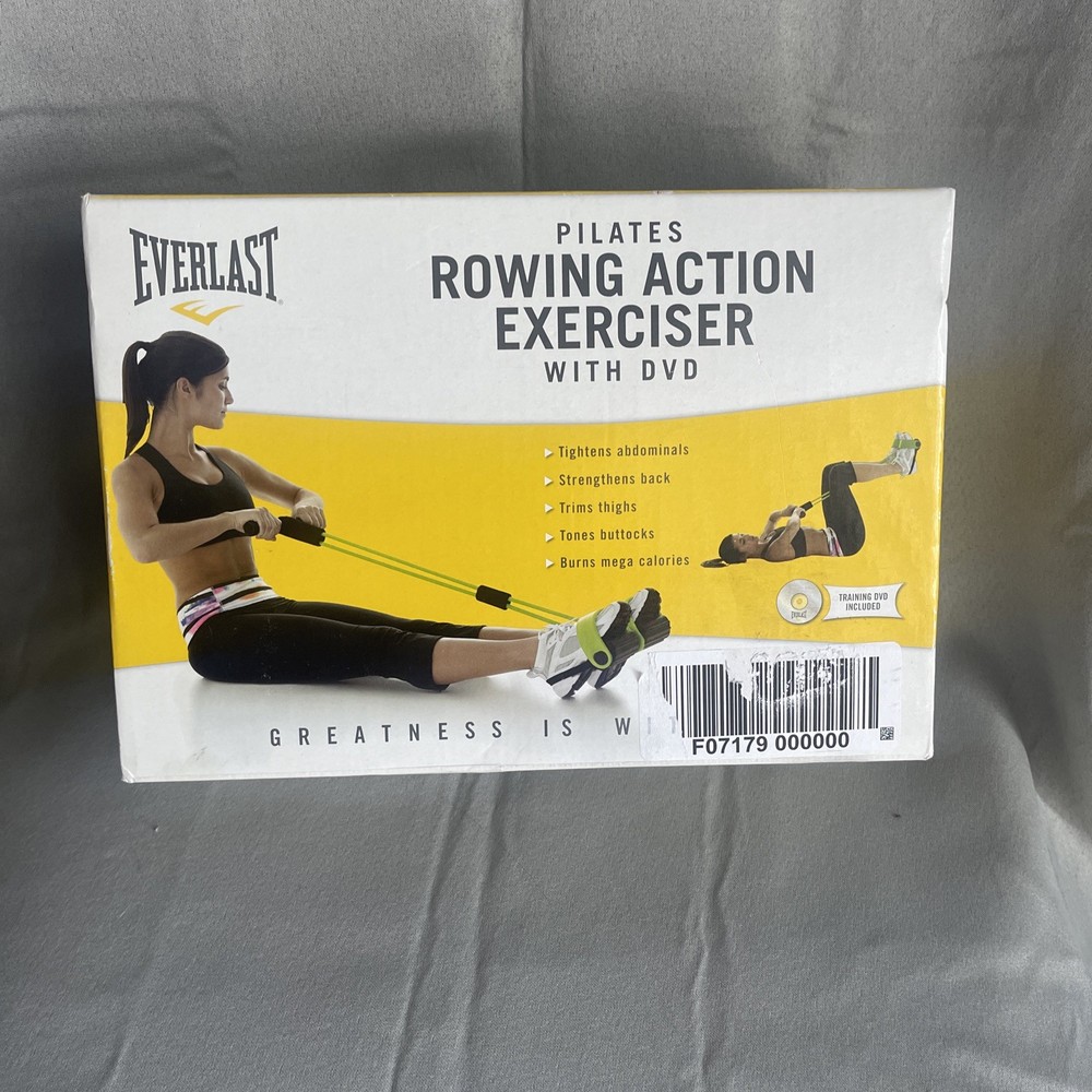 Everlast Pilates Rowing Action Exerciser Tone & Strengthen Workout with DVD