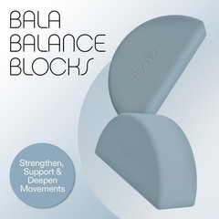 Balance Blocks 2 Pack, Yoga Blocks for Working Out, (Sea) – Semi-Circular Yog…