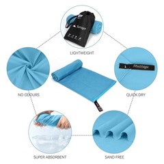 Microfiber Towel for Gym, Workout, Sweat Towel – Quick Dry, Ultra Compact,