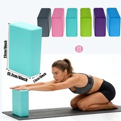 24 Pcs Foam Yoga Blocks Lightweight Non-Slip Supportive Yoga Bricks Yoga Prop…