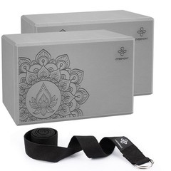 Overmont Yoga Block 2 Pack Supportive Latex-Free EVA Foam Soft Non-Slip Surfa…