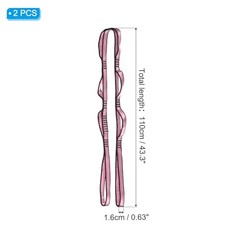 Daisy Chain Straps, 2 Pack Strong Climbing Strap Adjustable Nylon Chain Sling