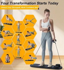 Pilates Board, Pilates Reformer Set, Portable and Foldable Machine Multifunction