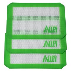 3 Non-stick Silicone Mat Pad, Small Rectangle 5 X 4 Inch, Green
