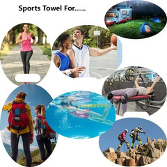 QuickDry Sports Towel 40X80/76X152CM Microfiber Running Yoga Gym Fitness Basketb