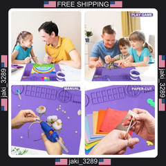 DIYDEC Silicone Art Mat 20×16 Inch – Large Silicone Painting Mat with