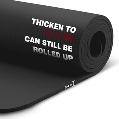 KEEP 10mm Extra Thick NBR Yoga Mat, 72×24 Inch, Non-Slip for Yoga & Pilates