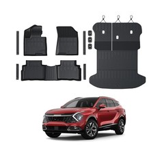 Floor Mats for 2023-2025 2026 Kia Sportage Gas, Full Coverage All Weather Flo…