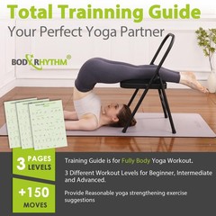 BODYRHYTHM Yoga Auxiliary Chair with Lumbar Back Support for Abs & Core, Bala…