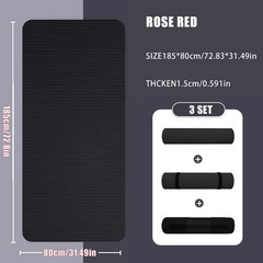 10/15MM Thick NBR Yoga Mats Anti-Slip Sport Fitness Mat Blanket for Exercise Yog