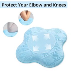 2 PCS Yoga Knee Pad Mats Extra Thick Foam Kneeling Pilates Cushions Support