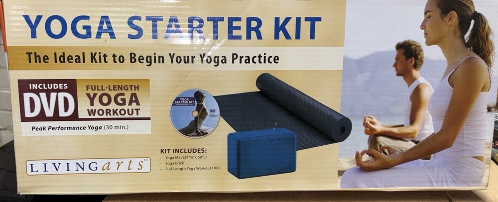 LIVING ARTS Starter Kit- Yoga Mat, YOGA BRICK AND DVD FREE SHIPPING!!!