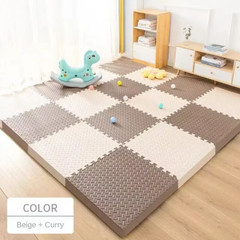EVA Foam Gym Floor Mat 30x30cm Non Slip Interlocking Fitness US