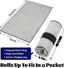 Microfiber Gym Towels 3 Pack, Quick Dry Workout Towel, Fast Drying Sweat Towe…