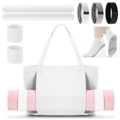 Yoga Bag Set for Including Yoga Mat Tote Bag, Booty Resistance Bands, Non Sli…