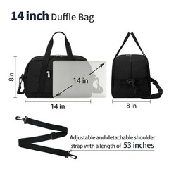Apenze Small Gym Bag 14 inch lightweight Carry On Mini Duffel Bag for Travel …