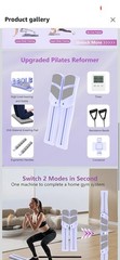 Pilates Board for Home Workout – Upgraded 7 in 1 Portable Pilates Reformer Set