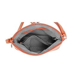 Lunar Lightweight Medium Dome Crossbody Bag Shoulder Bag with Orange / Clay