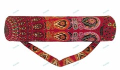 Yoga Mat Carry Gym Shoulder Handbag Design Hippie Ombre Leather Look Bag