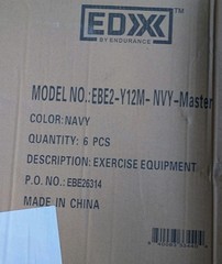 YOGA MAT EDX 12MM COMFORT FOAM FITNESS MAT NAVY BLUE