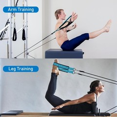 Pilates Straps – Double Loop D-Ring Straps for Reformer, Padded, Home Gym Wor…