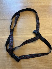Adjustable Yoga Mat Carry Strap Black Pattern Exercise Mat Carrier Buckle