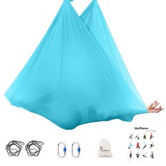 SKYPHAROS 5.5 Yards Aerial Silks Yoga Swing Set – Aerial Yoga Hammock Kit Anti-G