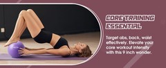 Small Exercise Ball – 9 Inch Mini Pilates Ball, Anti-Burst Yoga Ball for